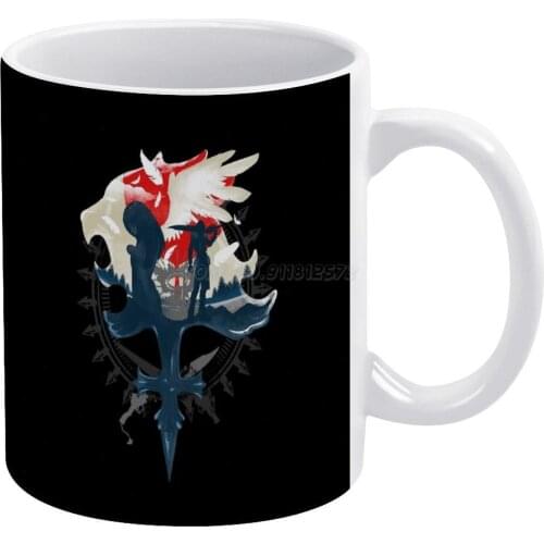 Angels And Gunblades White Mug 11 Oz Funny Ceramic Coffee/Tea/Cocoa Mug Unique Gift Final Fantasy Viii Ffviii Ff8 Final Fantasy