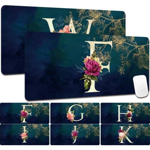 Large Gaming Mouse Pad Computer Gamer Keyboard Mouse Mat 60x30/80x30cm Mousepad for Laptop PC Desk Pad Initial Name