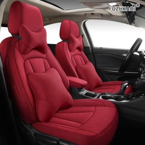 FUZHKAQI Custom FLAX car seat covers set For LEXUS LX570 LX500 LX450 RC300 RC200 UX200 UX260h UX250h Automobiles Seat Covers
