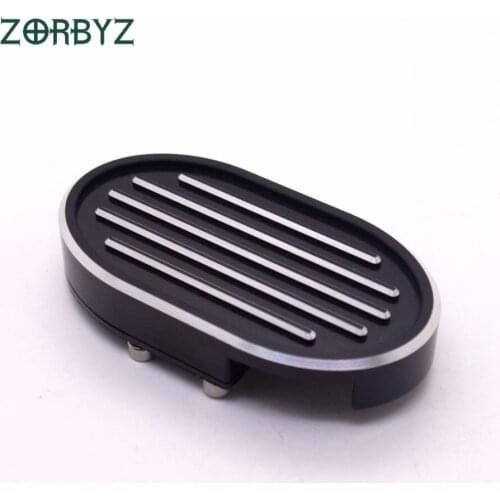 ZORBYZ Motorcycle Footpeg Black Aluminum CNC Edge Cut Brake Foot Pedal Cover For Harley Sportster XL883 1200 V-Rod