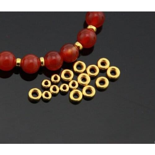 Hot sale 10pcs Pure 999 Solid 24k Yellow Gold Loose Beads/ 3.5mm Loose Bead Pendant