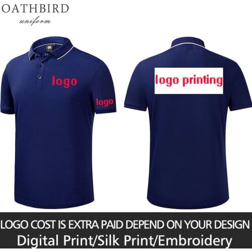 OATHBIRD Customized Embroidery your own design company uniform Printing DIY logos workwear
