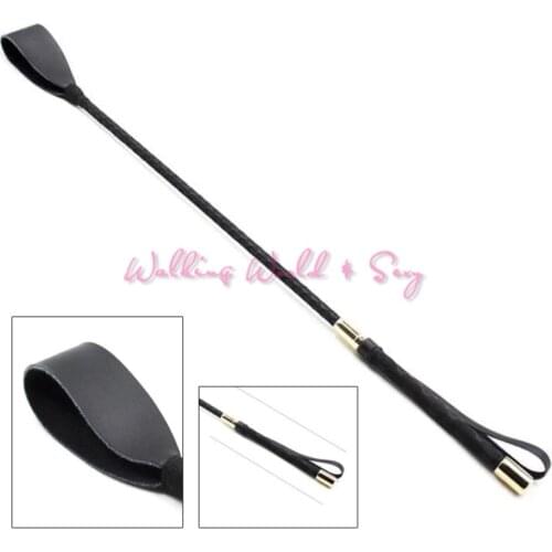60CM Horse Whip Sex Spanking Knout Pu Leather Whip With Sword Handle Lash Fetish Flogger Adult Sex Products For Couples Women