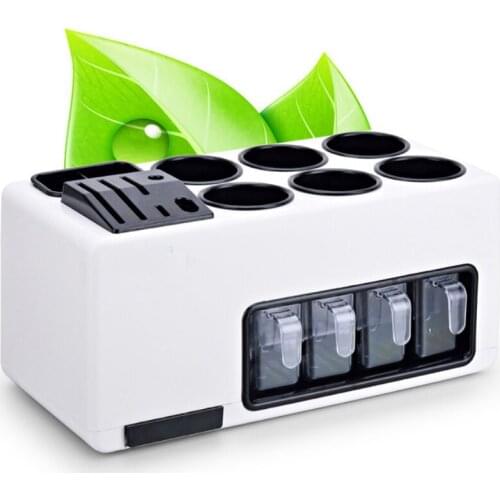 Multi - purpose home kitchen sets with a combination of knife kitchen racks seasoning boxes spices jar wholesale