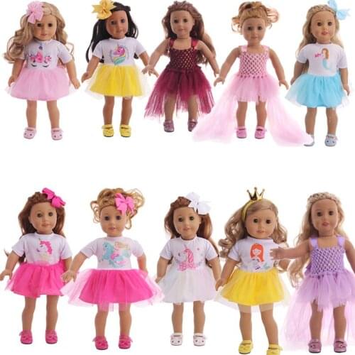 Fashion Lovely And Beautiful Dress Fit American Girls Doll Dress And Accessories Dresses (Shoes are not included)