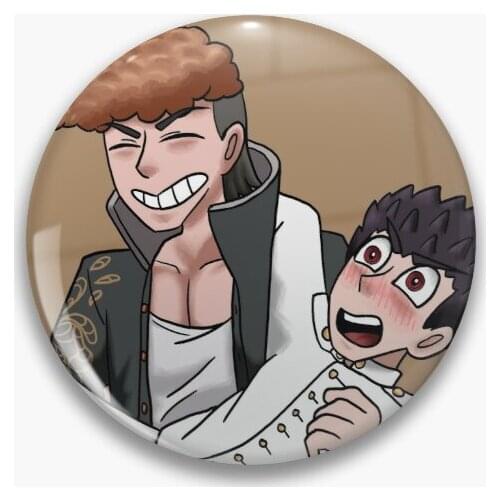 Ishimondo Danganronpa Soft Button Pin Creative Metal Decor Women Fashion Collar Lapel Pin Hat Brooch Clothes Badge Cute Cartoon