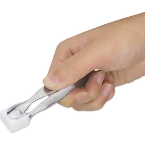 Stainless Steel Coffee Sugar Clip Tweezer Clamp Tong Coffee Ice Cube Little Clips Kitchen Tools Gadgets 11*2.5CM