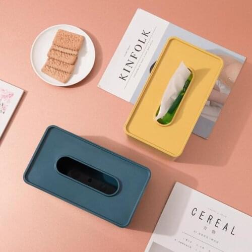 Nordic Style Plastic Tissue Box Paper Towel Tissue Case Holder Home Table Decor Organizer Household Supplies
