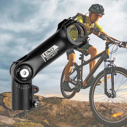 UNO Adjustable Stem Bicycle Handlebar Stem Ultralight MTB Stem 28.6*31.8mm Road Bike Stem Riser Bike Accessories