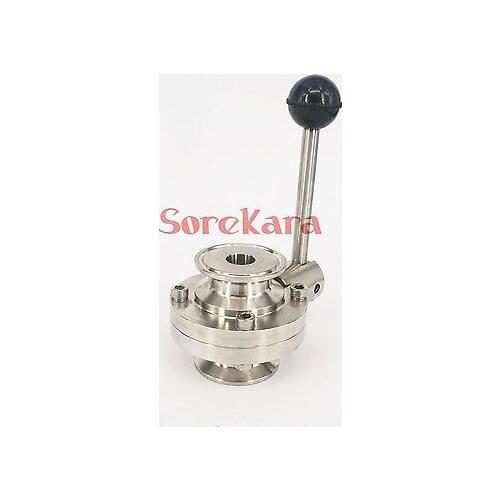 1" 25mm SS304 Stainless Steel Sanitary Tri Clamp Butterfly Valve Brew Beer Dairy Product