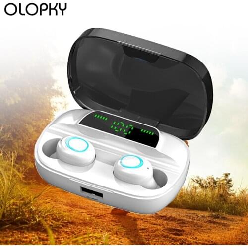 TWS Bluetooth Earphones wireless headphones Touch Fingerprint 8D Stereo Noise Reduction Sports Headset Earbuds For Android Phone