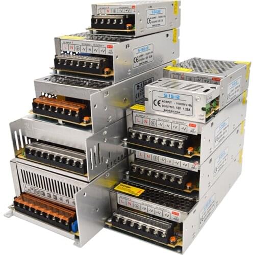 Universal Power Supply 12V 24V 48V Transformer 220V To 12V Smps 1A 2A 3A 5A 10A 15A 20A 30A Switching Power Supply For Lab LED