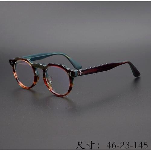 New coming Vintage Acetate irregular eyeglass frame 9532 hand made in Japan women and men unique style high completed quality