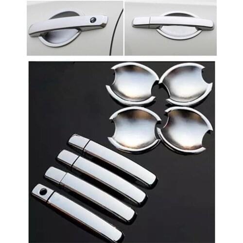 High Quality ABS Chrome Door Handle Cover + Cup Bowl For Nissan Qashqai 2007 2008 2009 2010 2011 Free Shipping