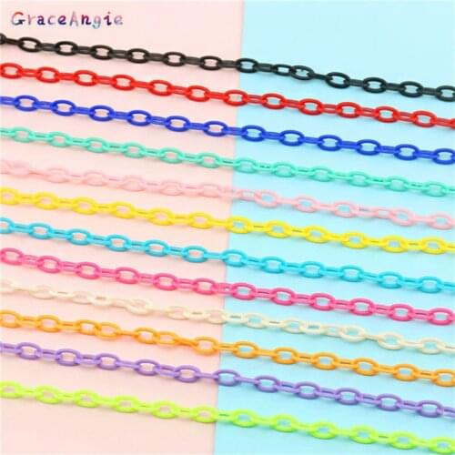 5pcs 40cm Women chain hand bag jewelry Arcylic Link Chain For Necklace Bracelet Women Decorate Jewelry Making Accessory Hair Dec