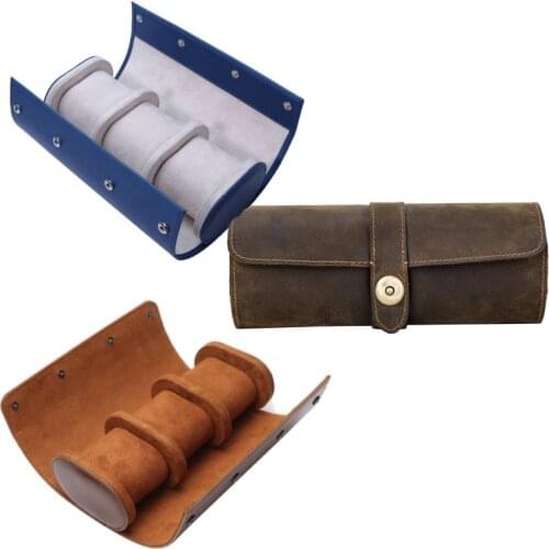 Watch Case for Men Watch Roll Travel Case Storage Organizer Watch Roll Cases Durable for Long Time Use