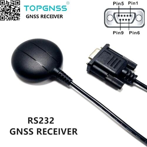 DB9 female connector GPS receiverTOPGNSS RS232 GPS GONASS/GALILEO Industrial application module antenna GNSS200BR