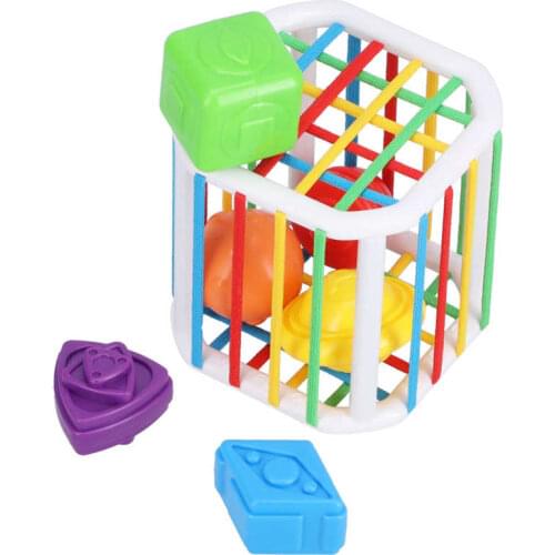 Infant Colorful Shape Block Sorting Game Baby Montessori Learning Educational Toys For Children Bebe Birth Inny 0 12 Months Gift