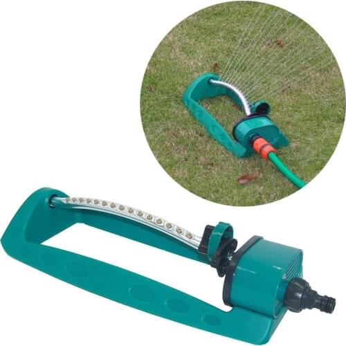 Garden Water Sprinkler Head 15 Holes Adjustable Oscillating Sprinkler Watering Irrigation Sprayer for Lawn Yard