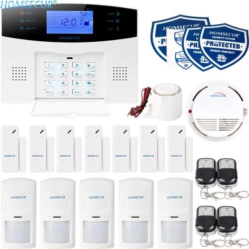 HOMSECUR Wireless&Wired GSM-2G SMS Autodial Burglar Alarm System+IOS/Android APP