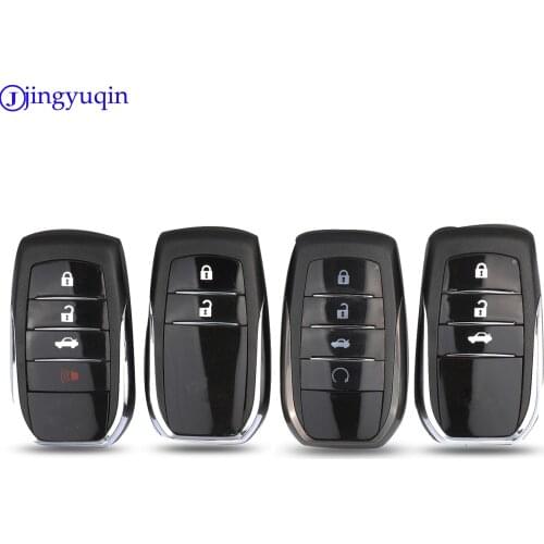 Jingyuqin 2/3/4 Buttons Remote Car Key Shell Cover Case For Toyota Chr C-hr Land Cruiser 200 Avensis Auris Corolla Smart Key