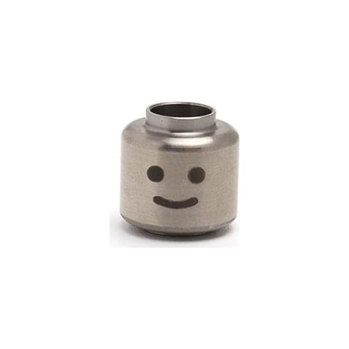 Brass Cylindric Smiling Face Knife Beads Outdoors DIY Tools EDC Lanyard Pendants Key Rings Accessories