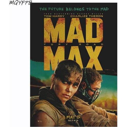Mad Max: Fury Road Kraft Movie Paper Poster Wall Sticker Decorative Painting Household Products 50.5x3cm