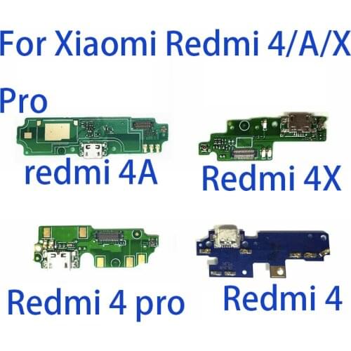 New Microphone Module+USB Charging Port Board Flex Cable Connector Parts For Xiaomi Redmi 4 4Pro 4A 4X Replacement