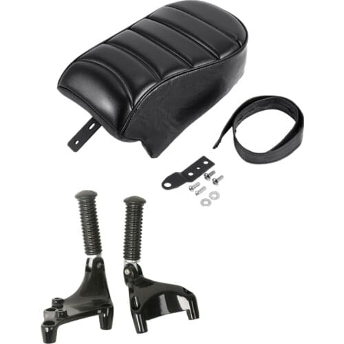 Motorcycle Rear Passenger Foot Pegs Seat Pillion Pad For Harley Sportster XL883 XL883N 1200 2016-2019