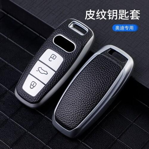 New Arrival For Audi Key Cover Tpu Protective Case For Audi A3 2021 A6l A7 A8 Q8 E-tron C8 D5 2019 2020 Car Key Cover Holder