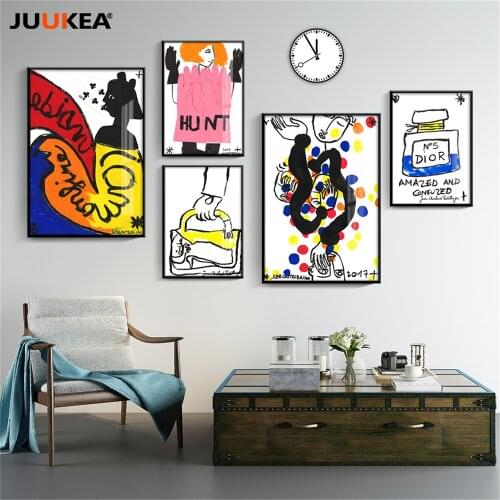 Charles Castelbaja design art Illustration group of canvas painting print poster wall art pictures for living room home decor