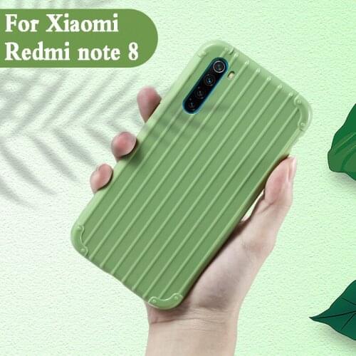 Luxury Luggage For xiaomi redmi note 8 case Fashion Cute Suitcase Trunk TPU Silicone Back Cover For xiaomi redmi note 8 Coque