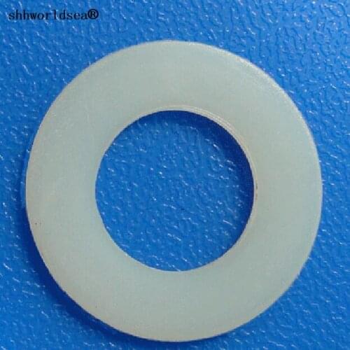 Shhworldsea 100pcs car clip and fastener primary color nylon oil drain plug gaskets