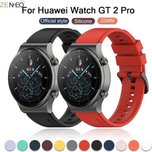 22mm Silicone Band for Huawei Watch Gt2 Pro Replaceable Bracelet Strap for Huawei Watch Gt2 Pro Man Women Replacement Strap