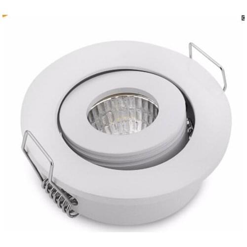 3W LED Mini COB Downlight LED Dimmable Recessed Ceiling Spot Lights Cut Hole 42mm Black for Bathroom/Cabinet/Kitchen Light
