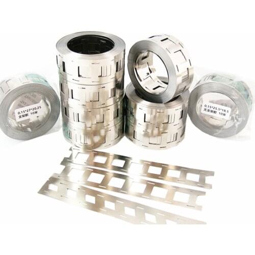 High-quality nickel sheet nickel-plated steel strip double 18650 power battery connecting sheet nickel strip punching strip
