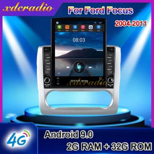Xdcradio 10.4" Android 10 Tesla Style Vertical Screen For Ford Focus 2 Mk2 Car Radio Automotivo Multimedia Navigation 2004-2011