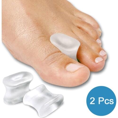1 pair Toe Separators Thumb Finger Big Foot Bone Aligner Device Pad Toe Pads Thumb Valgus Corrector Relief Foot Bunion