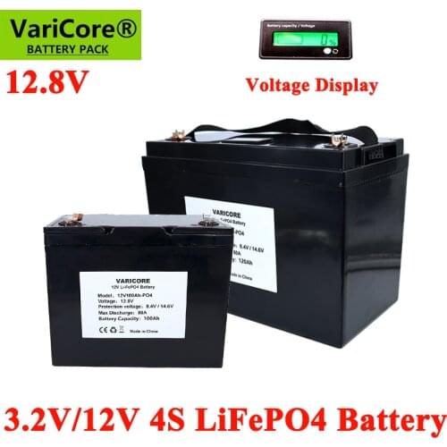 12V 180AH LiFePO4 Battery pack 12.8V Lithium Power Batteries With BMS For RV Campers Golf Cart Off-Road Off-grid Solar Wind
