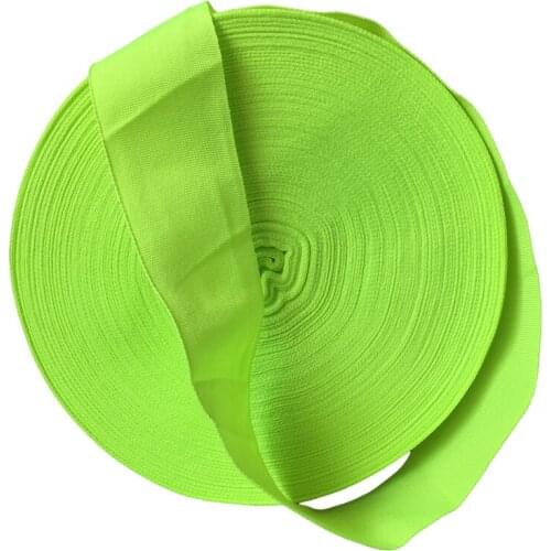 Fluorescent safety warning webbing 5cm green polyester warning tape