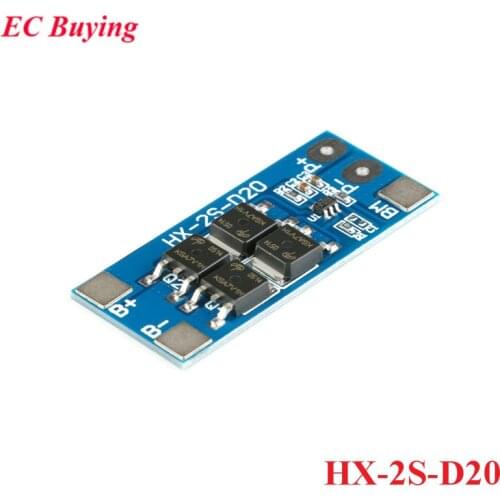 2S 7.4V 8.4V 20A 18650 Lithium Lipo Cell Battery Charger Board Li-ion Battery Charging PCB BMS Protection Module with Balanced