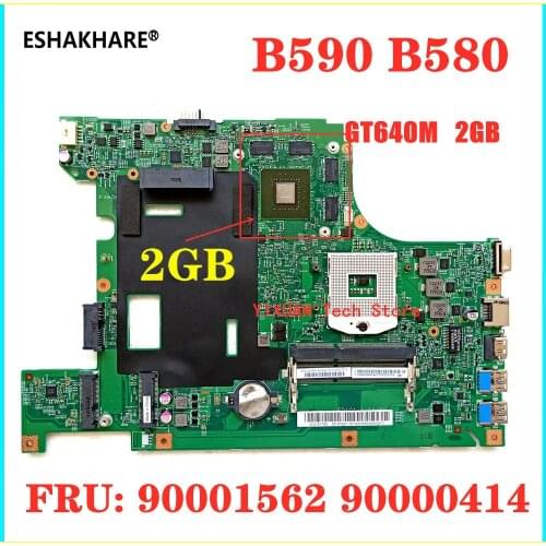 48.4TE05.011 for Lenovo B590 B580 V580C Laptop motherboard FRU:90001562 90000414 Mainboard GeForce 640M 2GB HM77 100% Tested