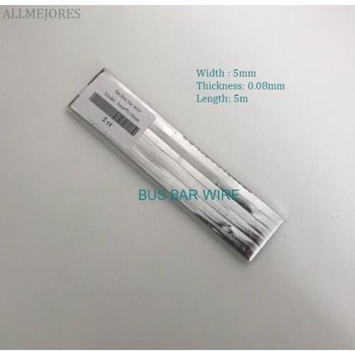 ALLMEJORES Solar cell wire strip 5mm*0.08mm busbar for thin film solar cell diy electical solder wire