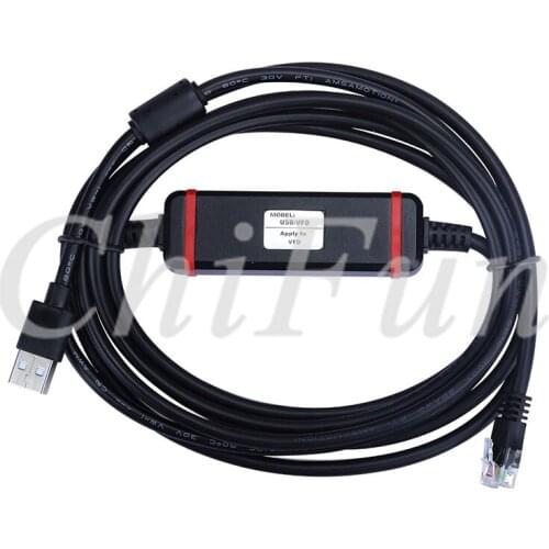 Freeshipping USB-VFD For Delta VFD-E/EL/ED/CH2000 Series Frequency Converter Debugging Download Cable VFD-USB01