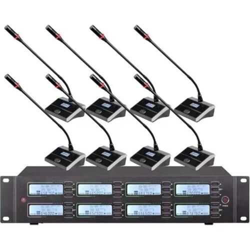 Professional UHF wireless microphone system conference microphone, suitable for large and small conference room school microphon