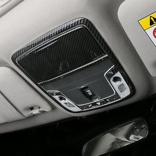 For Honda Accord 10th 2018 2019 ABS Matte and Carbon fibre Car front reading Lampshade panel and Glasses box car styling 2pcs
