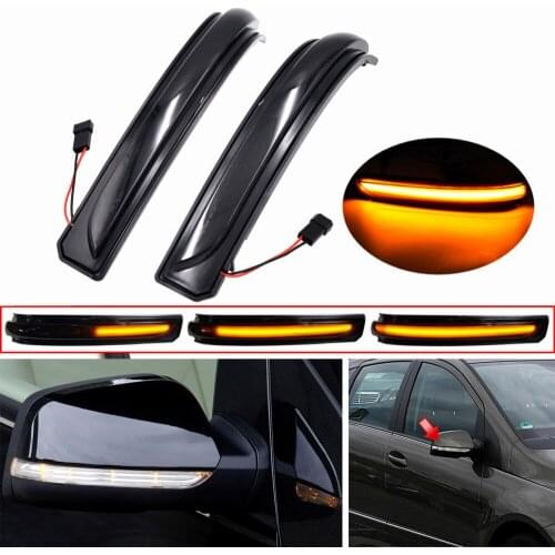 For Mercedes Benz A B Class W169 A160 W245 Facelift LED Dynamic Side Mirror Turn Signal Light Sequential Lamps 2008-2012