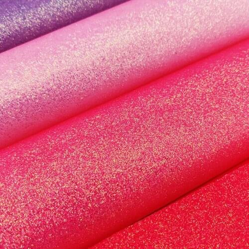 Fluorescent Super Shiny Bright Colors Fine Glitter Faux Leather Fabric Sheets Elastic Backing for Shoe Upper/Bag/Garment/Crafts