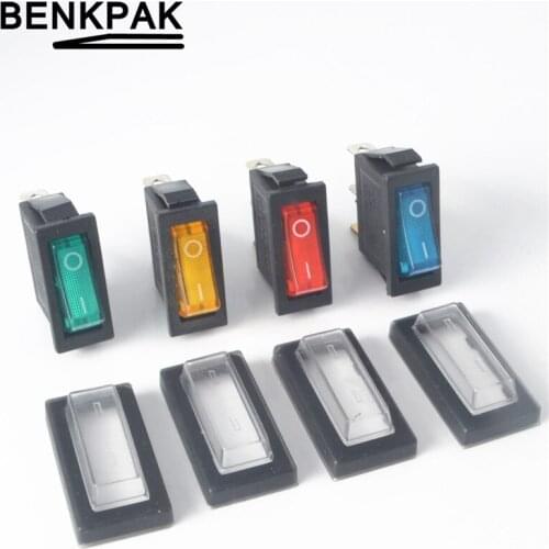 Rocker switch with lamp,3 pins,ON-OFF