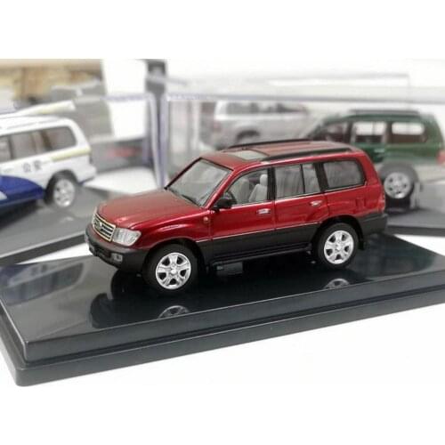 1/64 Scale Toyota Land Cruiser LC100 Red DieCast Car Model Collection HIKASI